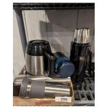 Travel Thermoses + Small Thermal Coffee Pot