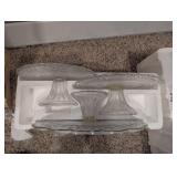 Three Pedestal Cake Servers