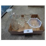 Cream & Sugar + Cruet, Small White Frosted Bowl
