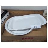 (2) Corning Ware Platter & Bowl