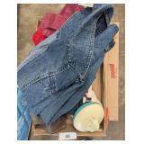 Jean Jacket Size 16P + Kitchen Towels