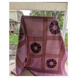 Handmade Dresden Plate Variation Quilt-*
