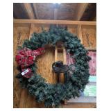 Large Christmas Wreath w/ Lights