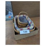 (2) Small Longaberger Baskets w/ Liners
