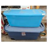(2) Larger Totes w/ Lids