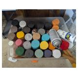 Assorted Spray Paints (partials)