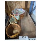 (3) Small Longaberger Baskets