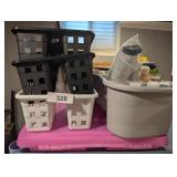 Plastic Lap Desk + Plastic Caddies & Paints