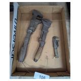 (3) Vintage Pipe Wrenches