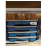 (4) Plastic Organizers w/ Contents
