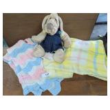 Wrinkles The Dog Puppet + Baby Blanket &