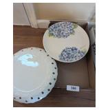 (2) Pedestal Cake Plates