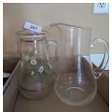 (2) Tea Pitchers