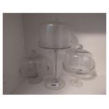 (3) Confectionary Servers w/ Domes