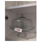 Pedestal Cake Plate w/ Glass Dome