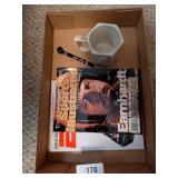 Dale Earnhardt Sr. Tire Gauge, Mug & Books
