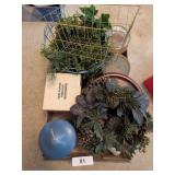 Candles, Candle Holders & Hummingbird Figurine