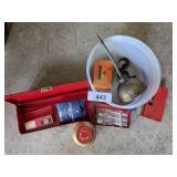 (3) Wright Small Metal Tool Cases, Oiler & Other