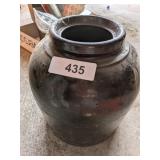 Chocolate Stoneware Jar