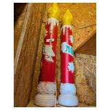 (2) Blow Mold Candle Decor - brand ...