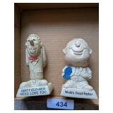 (2) Whimsical Figurines Both Dated 1970