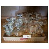 Holly Berry Christmas Glassware & Dessert Bowls