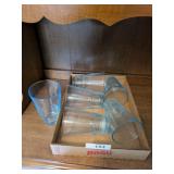 (6) Aqua Ice Tea Glasses