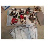 (9) Nascar "Good Ole Bears" Figurines