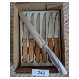 Set of Six Farberware Steak Knives +