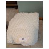 Off White Chenille Bedspread