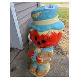 Scarecrow w/ Jack O Lantern Face Blow Mold