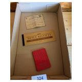 War Ration Book, Old Receipt Book &
