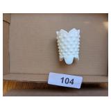 Fenton Milk Glass Hobnail Toothpick Holder