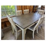 Barnwood Look Dining Room Table w/
