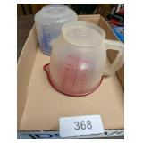 (2) Tupperware Measuring Batter Bowls w/ Lids