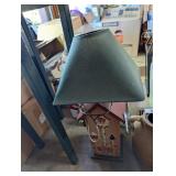 Country Birdhouse Lamp