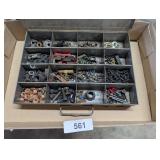 Small Metal Nut & Bolt Organizer w/ Contents