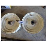 (2) 9" x 3" Utility Wagon Rims