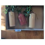 (3) Ceramic Vases