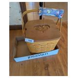 Longaberger Pie Basket w/ Riser &