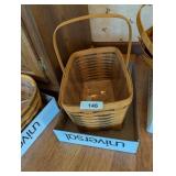 Longaberger Basket w/ Green Trim