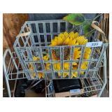 Small Wire Basket w/ Rubber Snakes &