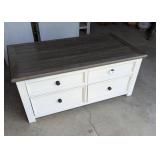 Barnwood Look Coffee Table w/ Table Top Lift &