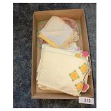 Vintage Pillow Cases + Doilies & Hankies