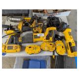 18V Dewalt Tools & Chargers + A Case