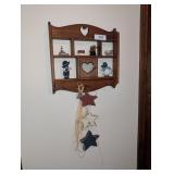 Cottage Core Wood What Not Shelf w/