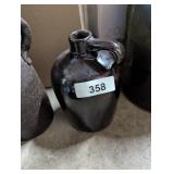 Chocolate Colored Half Gallon Jug -*