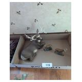 (3) Deer Figurines