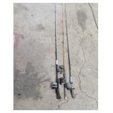 (3) Rods & Reels + Extra Reel