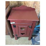 Small Burgundy Cottage Core Cabinet